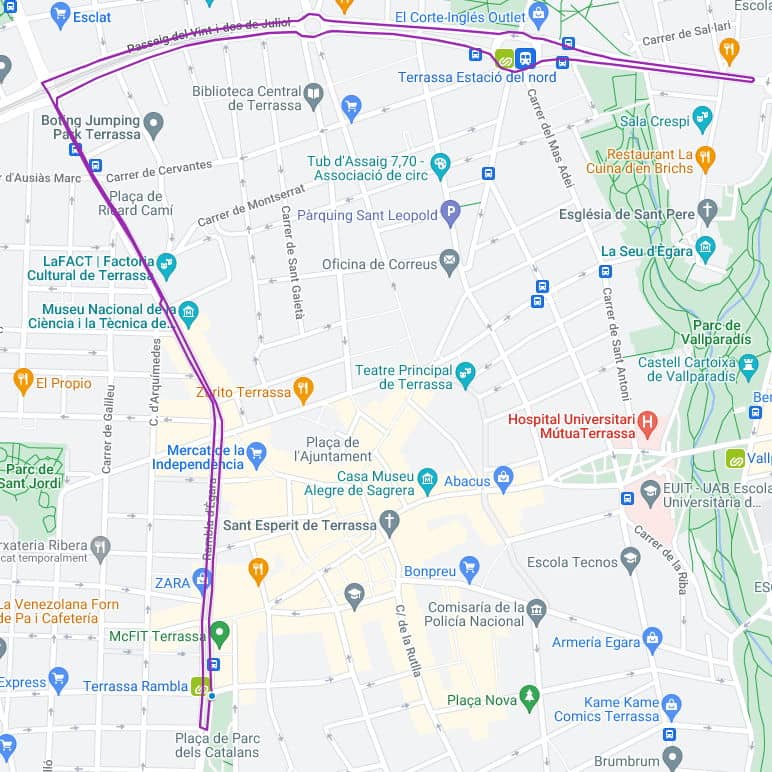 circuit cursa de les Dones Terrassa 2023