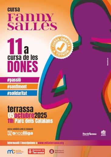 cartell Cursa Fanny Sallés 2025 La cursa de les dones a Terrassa 2025