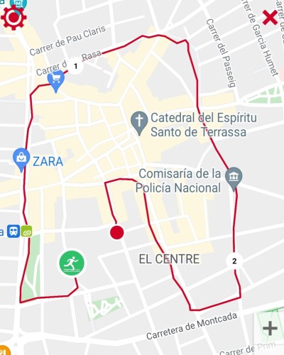 recorregut I CURSA SOLIDARIA Can Colapi